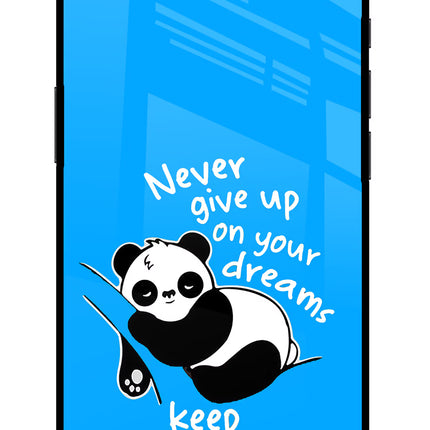 Keep Sleeping iPhone 16e Glass Case Back Cover by Casekaro