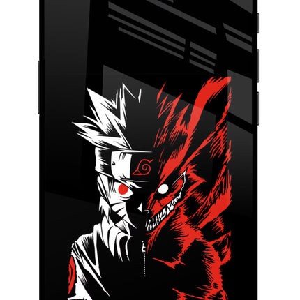 Naruto Two Face iPhone 16e Glass Case Back Cover by Casekaro
