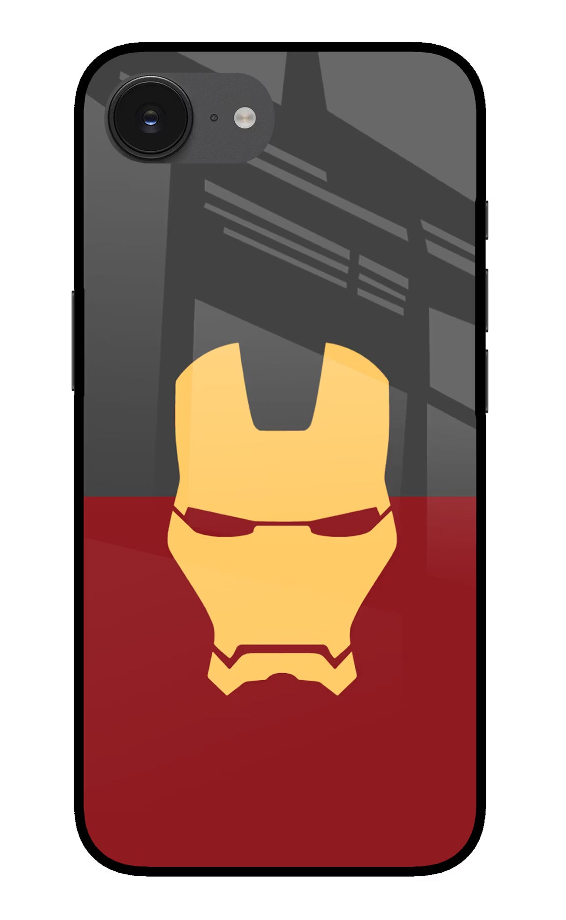 Ironman iPhone 16e Glass Case Back Cover by Casekaro