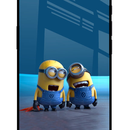 Minion Laughing iPhone 16e Glass Case Back Cover by Casekaro