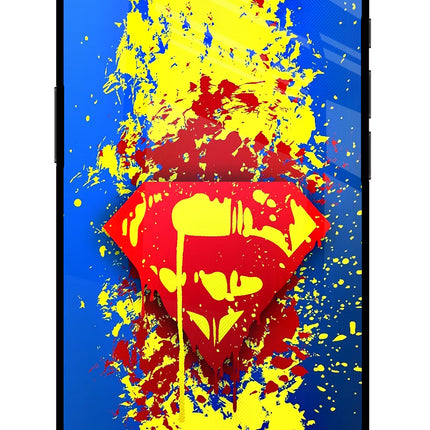Superman logo iPhone 16e Glass Case
