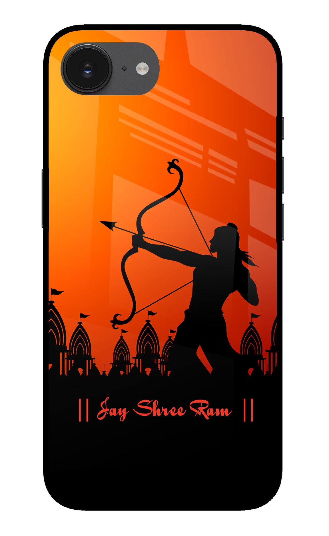 Lord Ram - 4 iPhone 16e Glass Case Back Cover by Casekaro