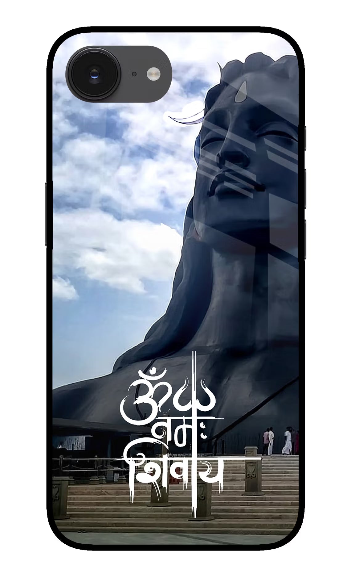 Om Namah Shivay iPhone 16e Glass Case Back Cover by Casekaro