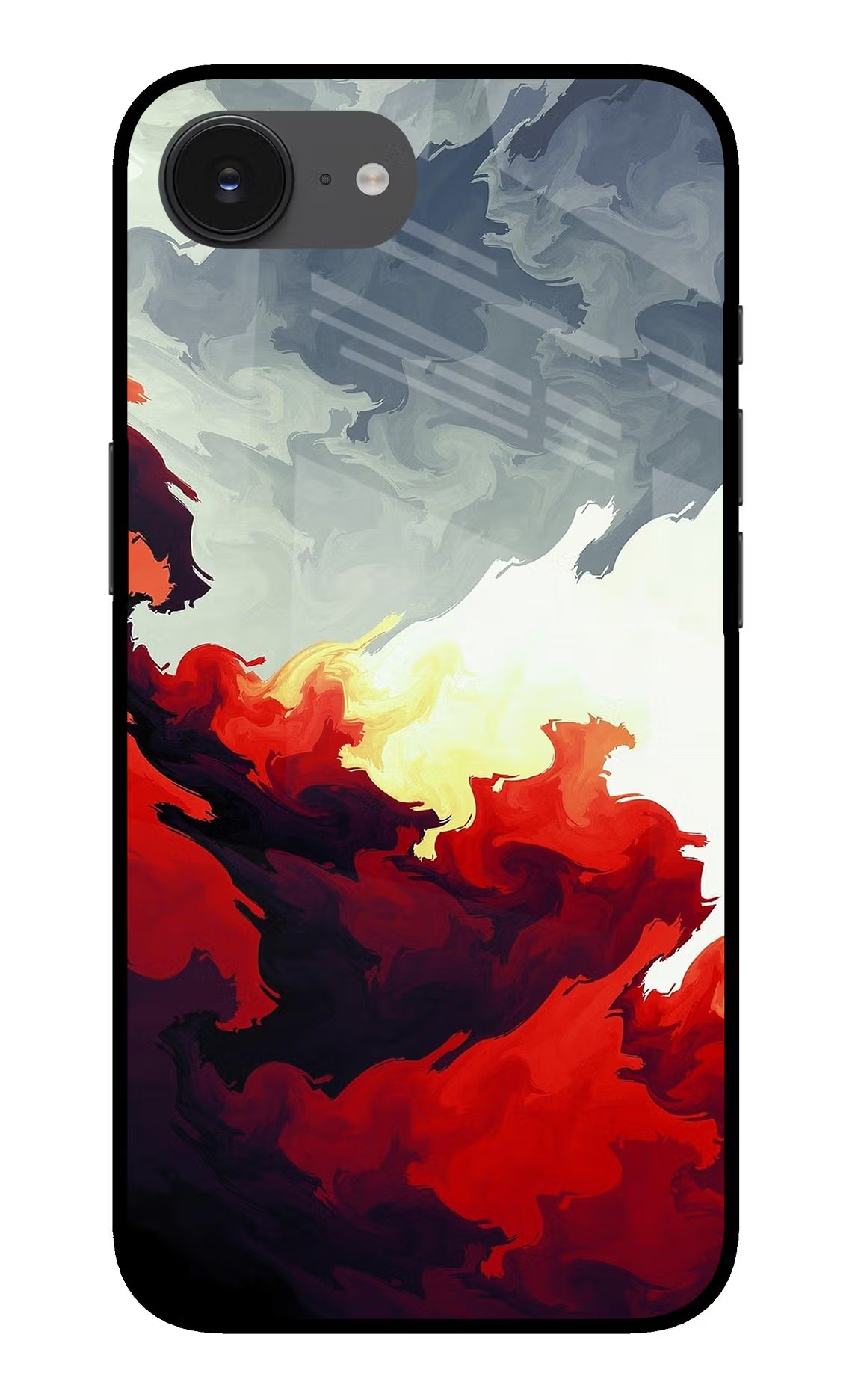 Fire Cloud iPhone 16e Glass Case