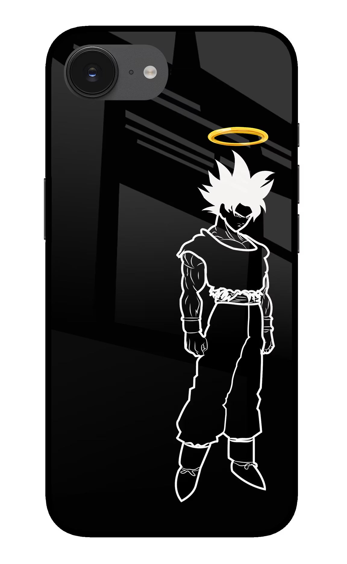 DBS Character iPhone 16e Glass Case Back Cover by Casekaro