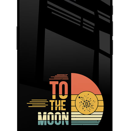 To the Moon iPhone 16e Glass Case Back Cover by Casekaro