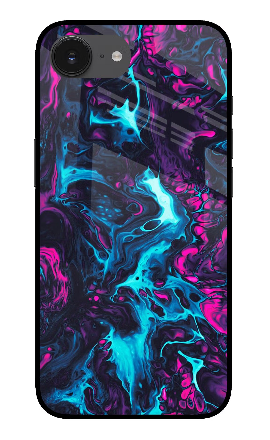 Abstract iPhone 16e Glass Case Back Cover by Casekaro