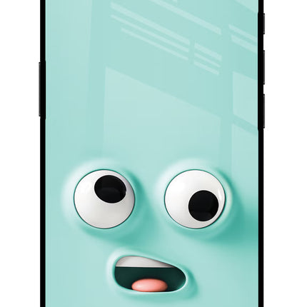 Funny Cartoon iPhone 16e Glass Case Back Cover by Casekaro