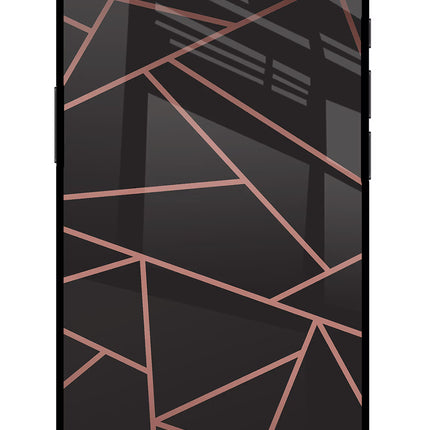 Geometric Pattern iPhone 16e Glass Case Back Cover by Casekaro