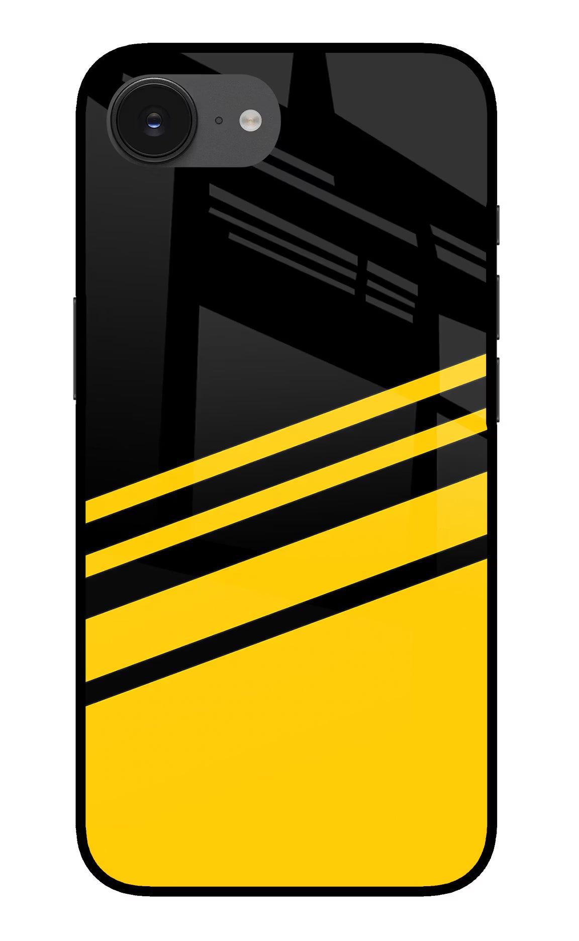 Yellow Shades iPhone 16e Glass Case Back Cover by Casekaro