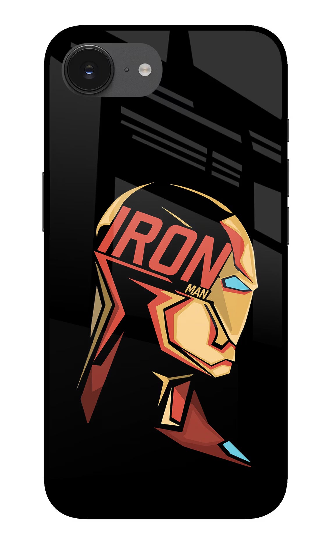 IronMan iPhone 16e Glass Case Back Cover by Casekaro