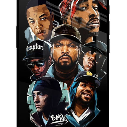 Rappers iPhone 16e Glass Case Back Cover by Casekaro