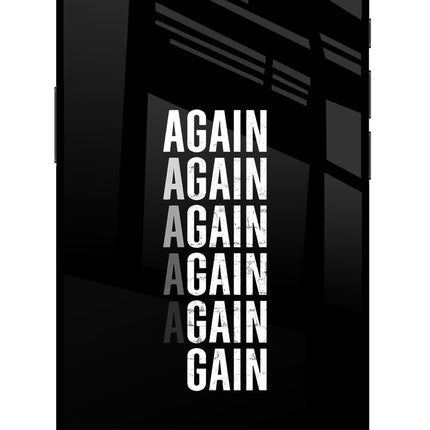 Again Again Gain iPhone 16e Glass Case Back Cover by Casekaro