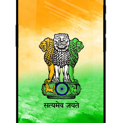 Satyamev Jayate Flag iPhone 16e Glass Case