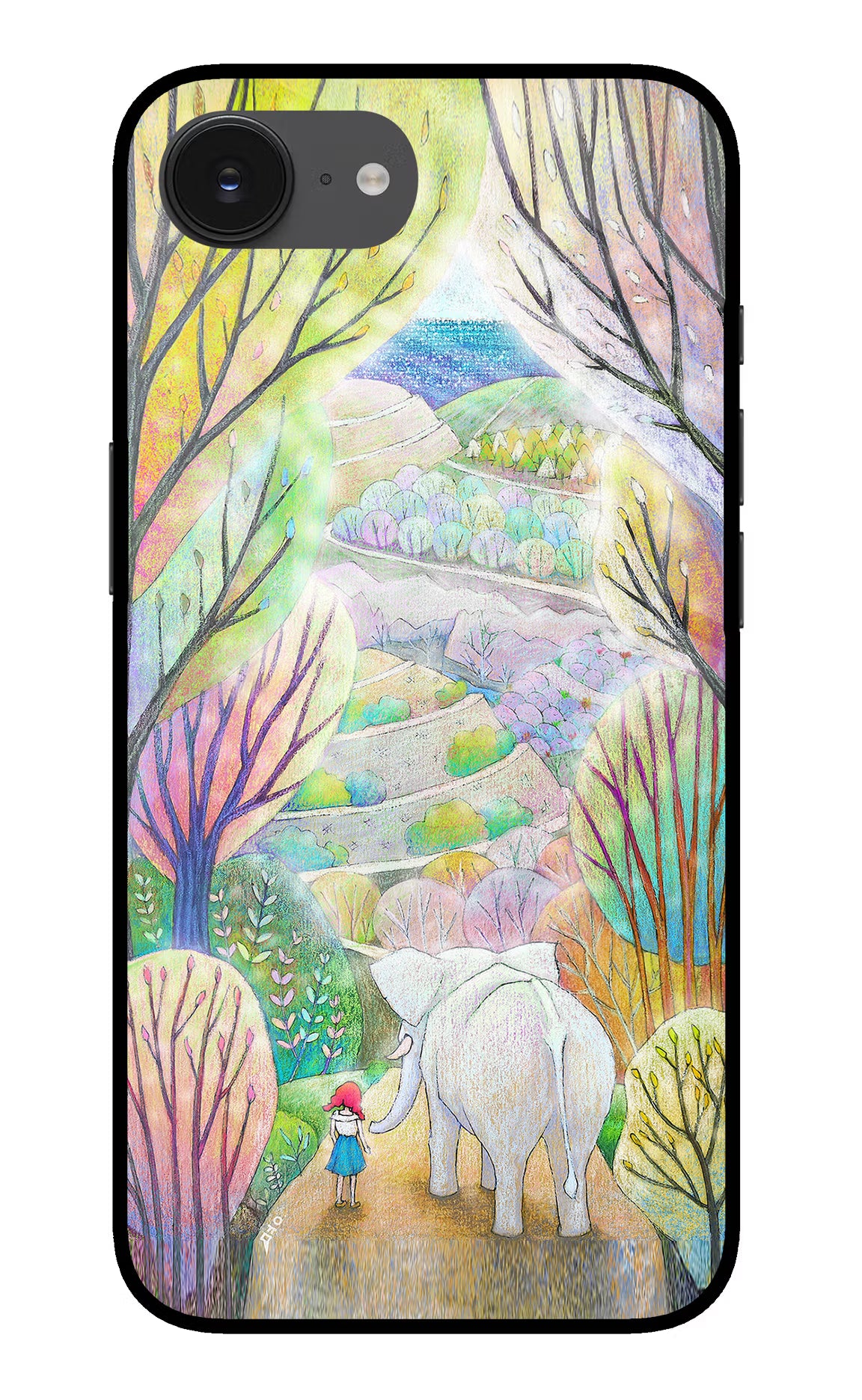 Nature Painting iPhone 16e Glass Case
