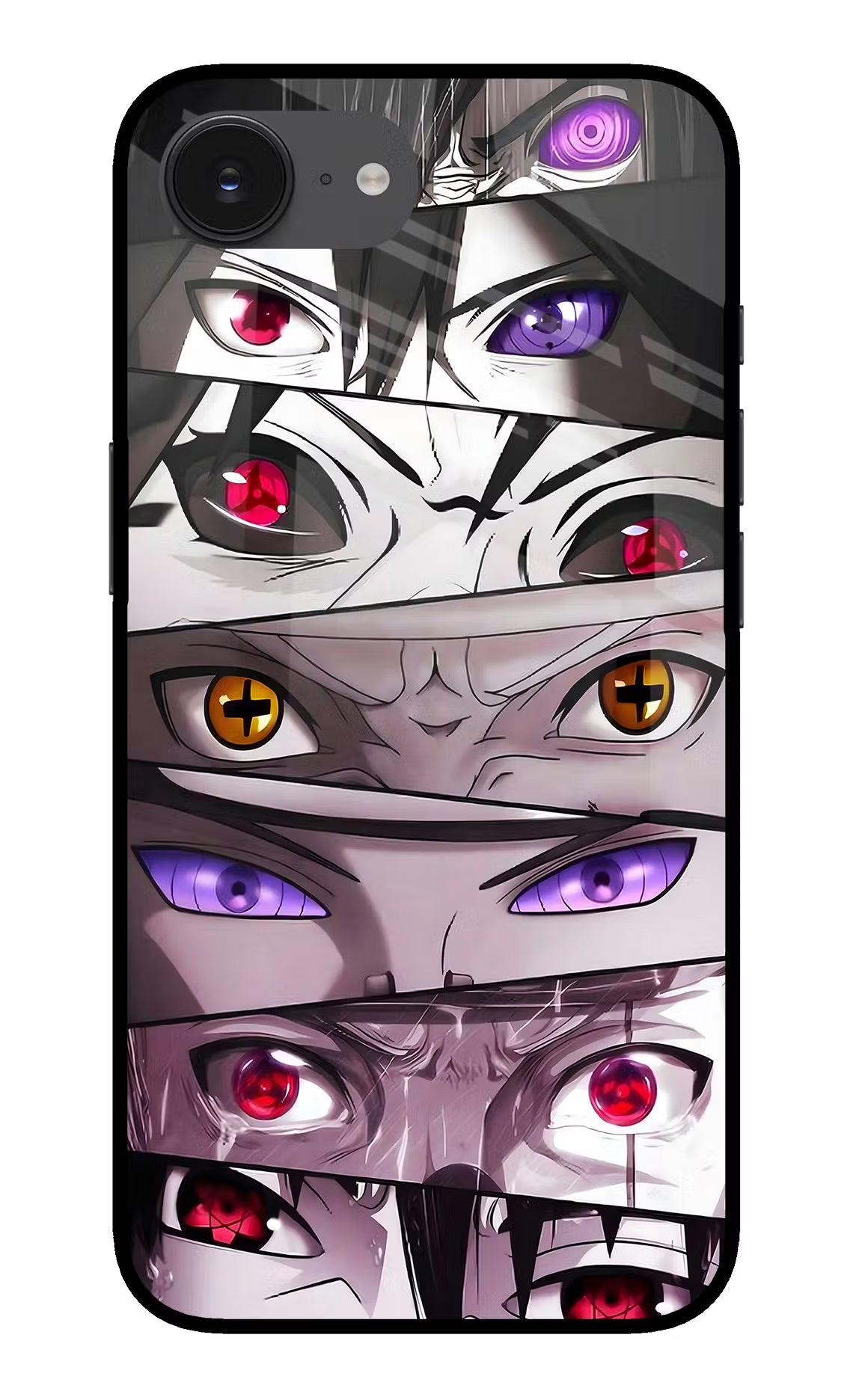 Naruto Anime iPhone 16e Glass Case Back Cover by Casekaro