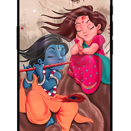 Radhe Krishna iPhone 16e Glass Case