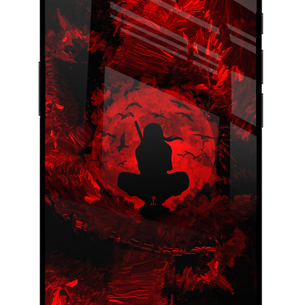 Itachi Uchiha iPhone 16e Glass Case Back Cover by Casekaro