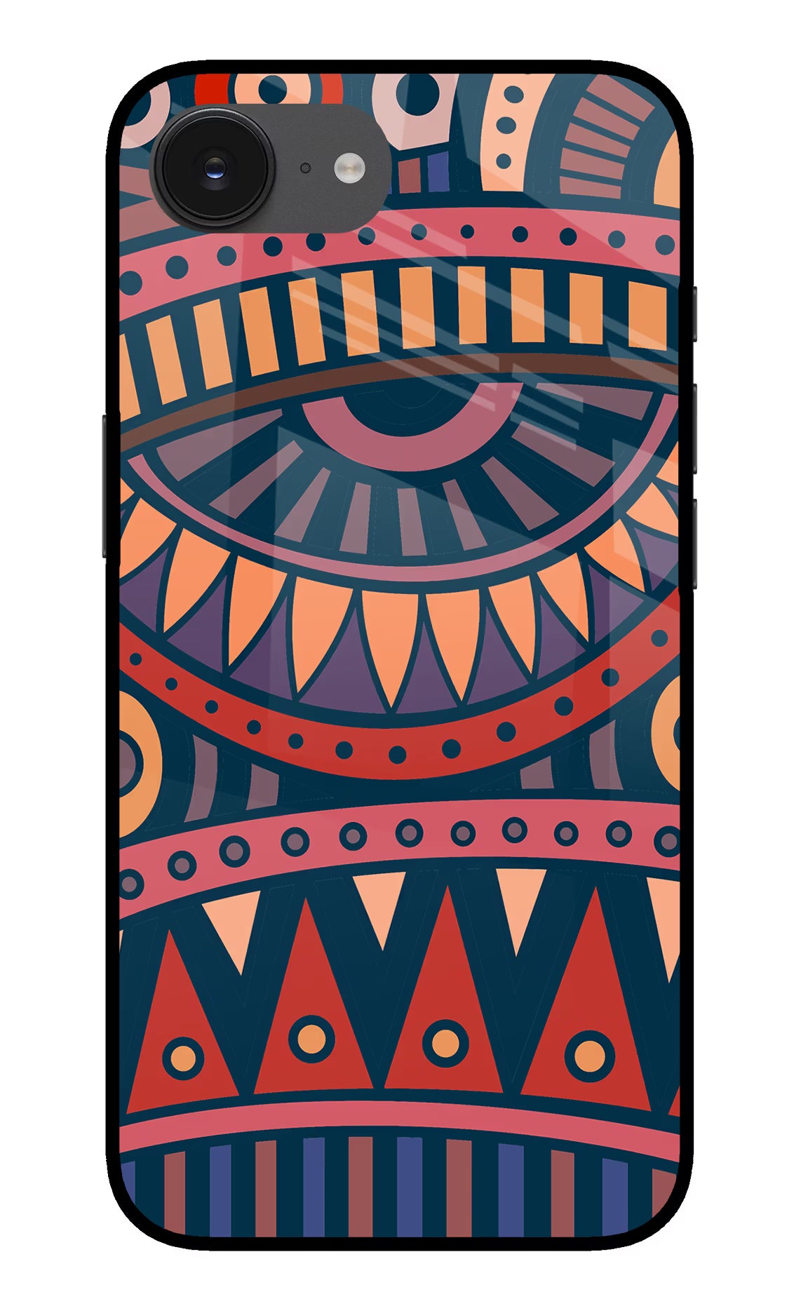 African Culture Design iPhone 16e Glass Case