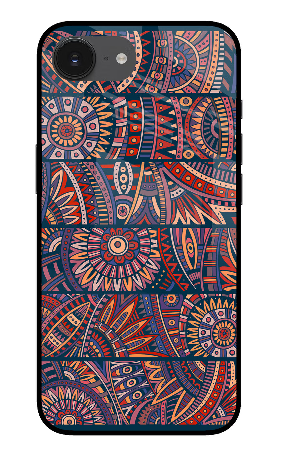 African Culture Design iPhone 16e Back Cover, Glass case