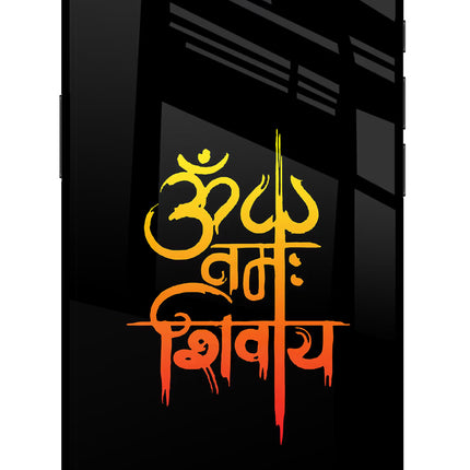 Om Namah Shivay iPhone 16e Glass Case Back Cover by Casekaro
