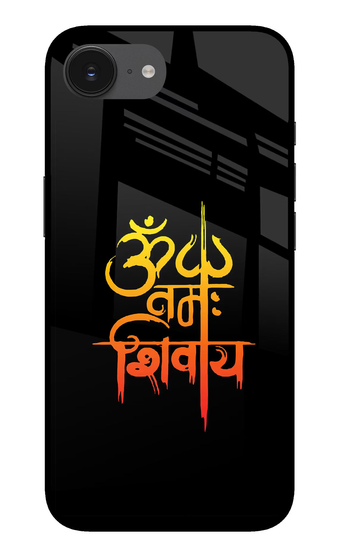 Om Namah Shivay iPhone 16e Glass Case Back Cover by Casekaro