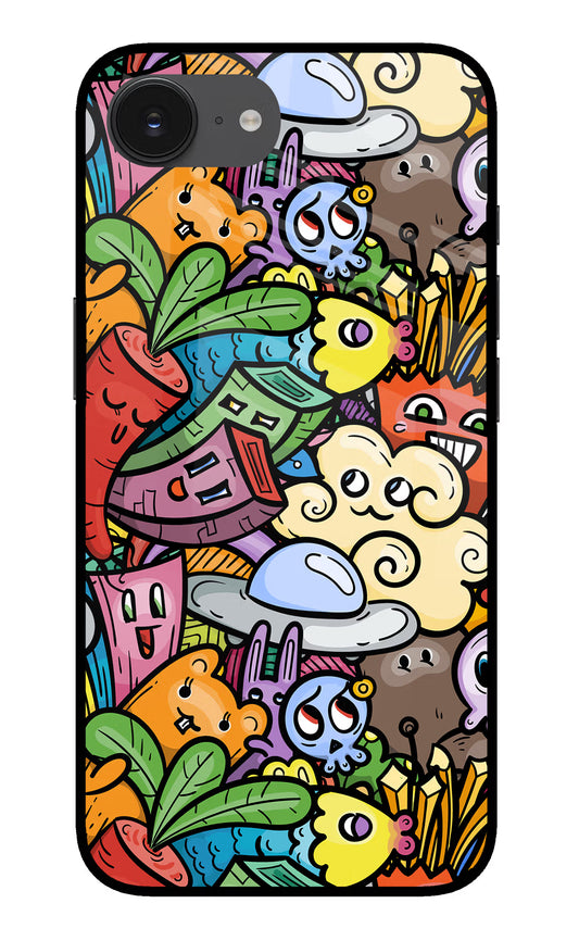 Veggie Doodle iPhone 16e Glass Case