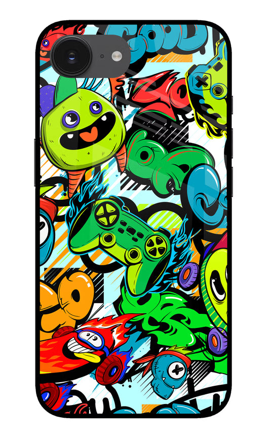 Game Doodle iPhone 16e Glass Case