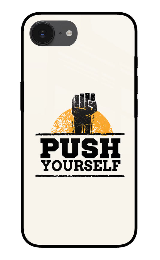 Push Yourself iPhone 16e Glass Case