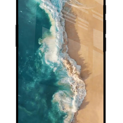 Ocean Beach iPhone 16e Glass Case Back Cover by Casekaro