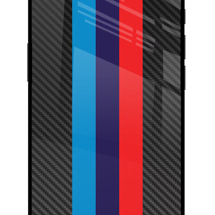 BMW Stripes Pattern iPhone 16e Glass Case