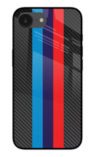 BMW Stripes Pattern iPhone 16e Glass Case