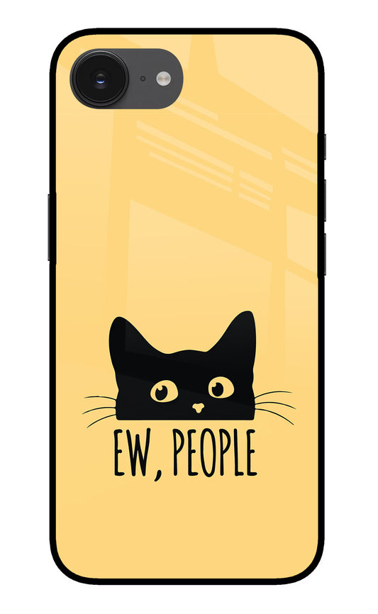 Ew People Catitude iPhone 16e Glass Case