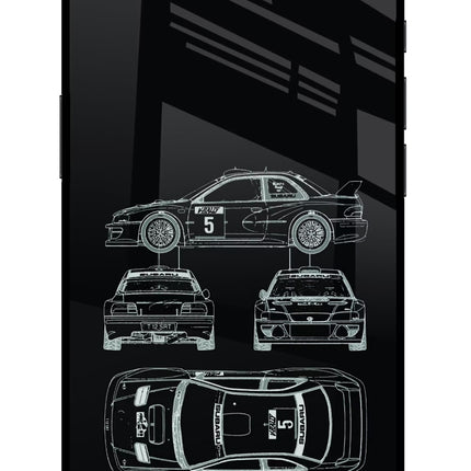 WRC'99 iPhone 16e Glass Case Back Cover by Casekaro