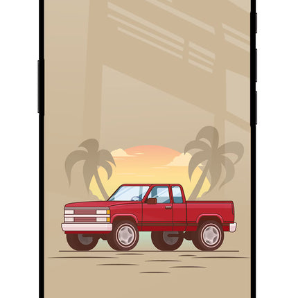 Desert Classic Drive iPhone 16e Glass Case Back Cover by Casekaro