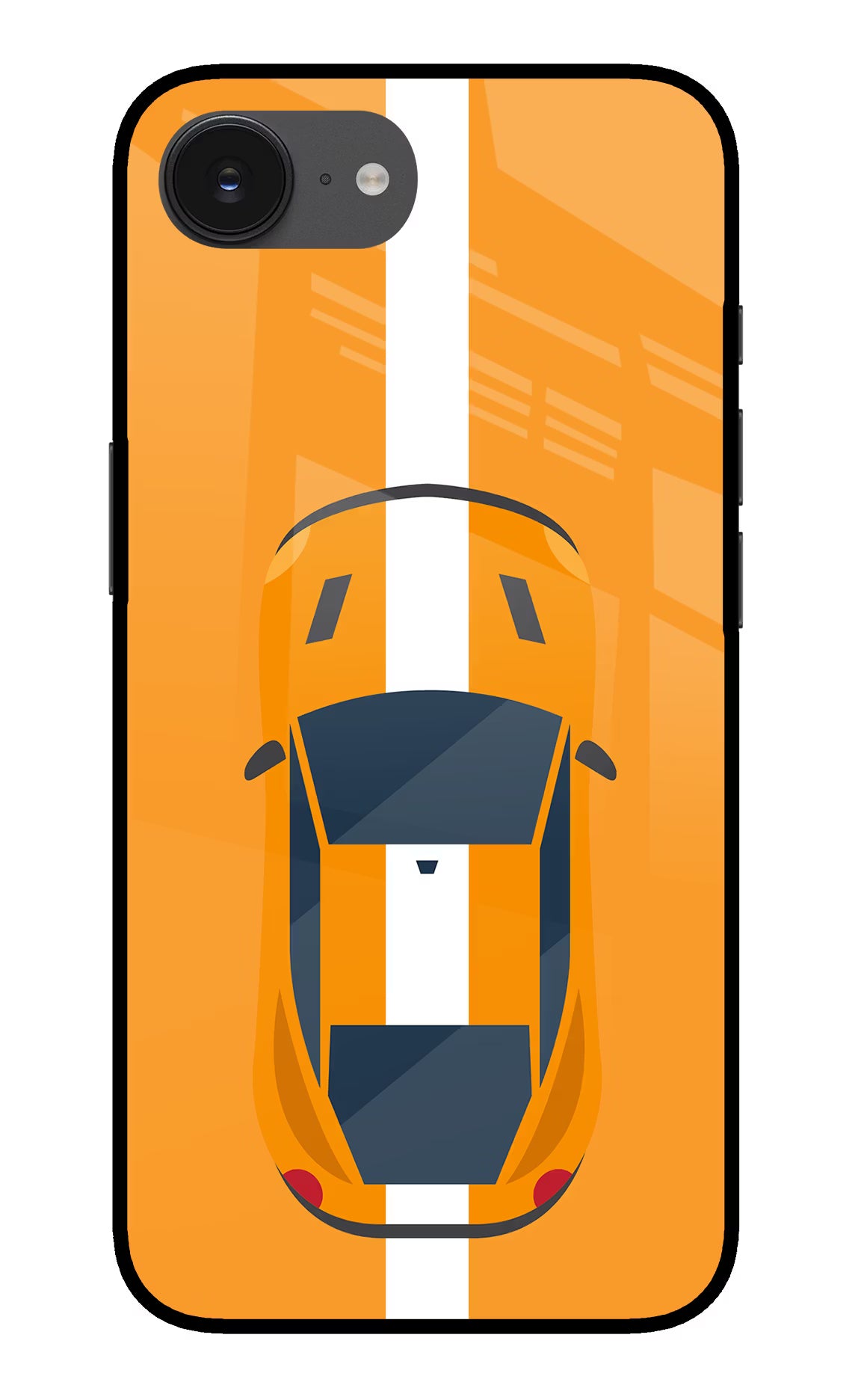 Highway Pursuit iPhone 16e Glass Case Back Cover by Casekaro