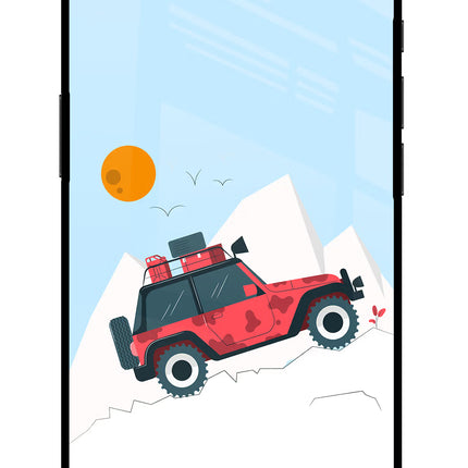 Mountain Trail Beast iPhone 16e Glass Case Back Cover by Casekaro