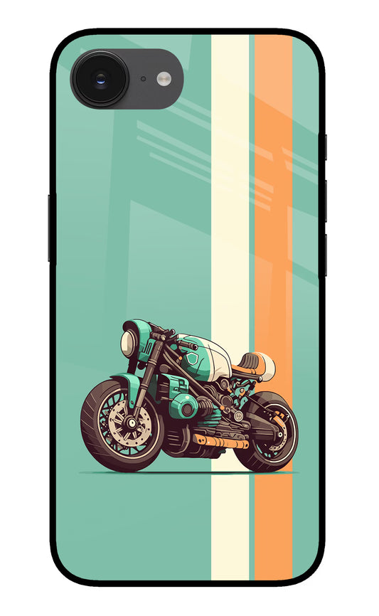 Striped Moto Drift iPhone 16e Glass Case