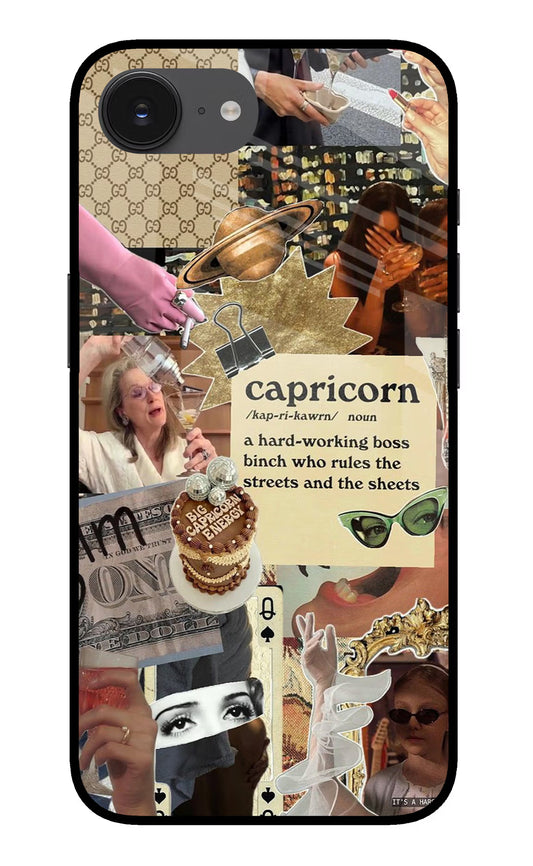 Capricorn Zodiac iPhone 16e Glass Case