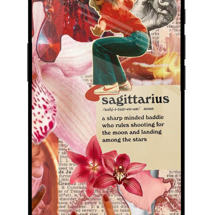 Sagittarius Zodiac iPhone 16e Glass Case Back Cover by Casekaro