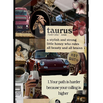 Taurus Zodiac iPhone 16e Glass Case Back Cover by Casekaro