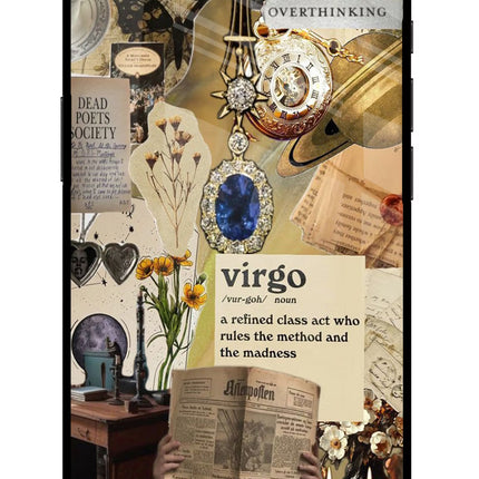 Virgo Zodiac iPhone 16e Glass Case Back Cover by Casekaro