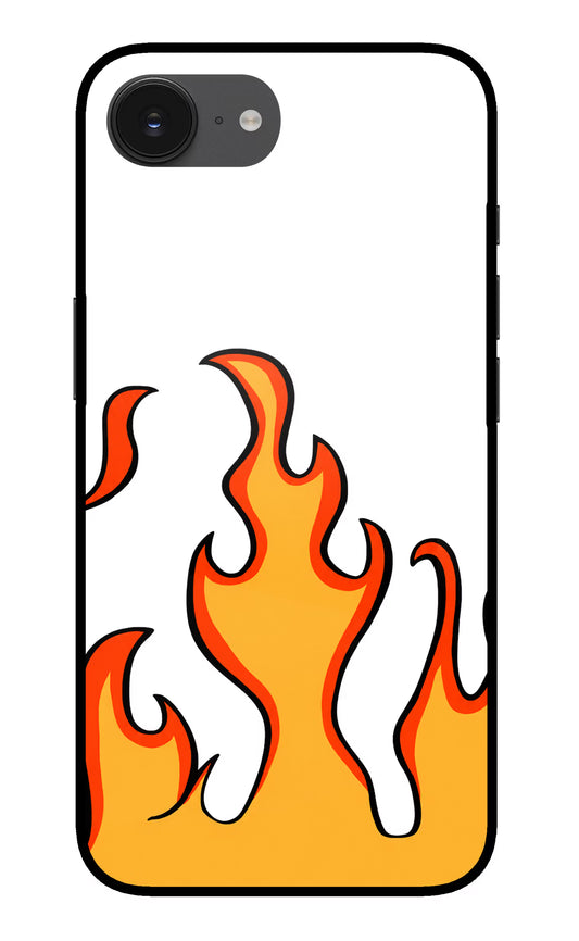 Fired Up – White iPhone 16e Glass Case