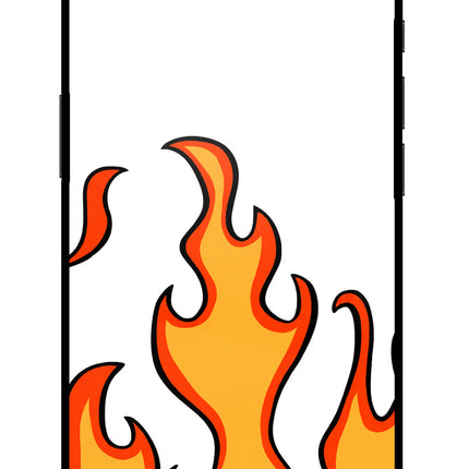 Fired Up – White iPhone 16e Glass Case Back Cover by Casekaro