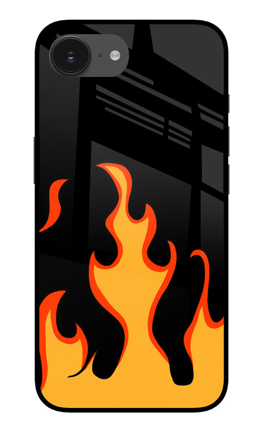 Fired Up – Black iPhone 16e Glass Case