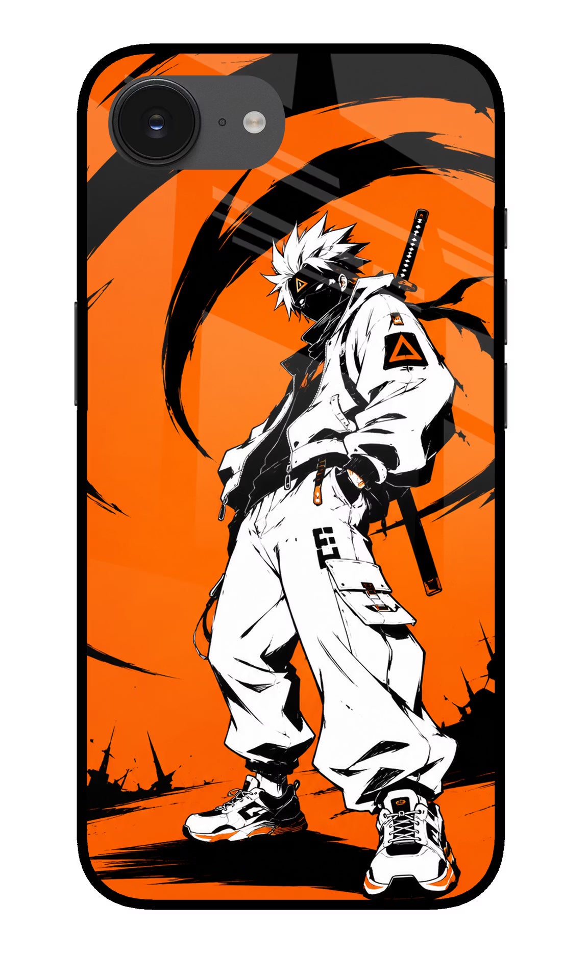 Street Samurai  iPhone 16e Glass Case Back Cover by Casekaro