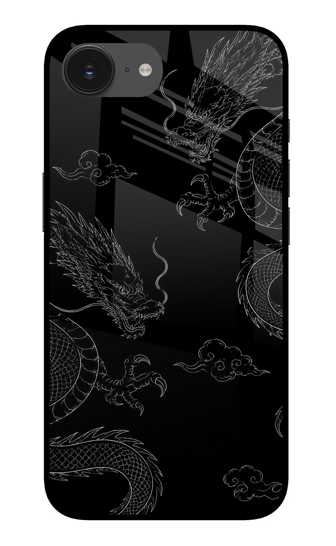 Twin Dragons iPhone 16e Glass Case