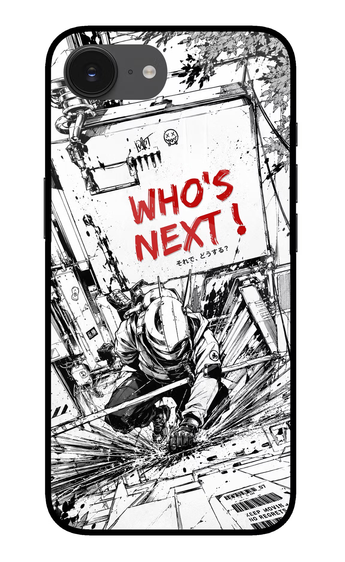 Who's Next iPhone 16e Glass Case Back Cover by Casekaro