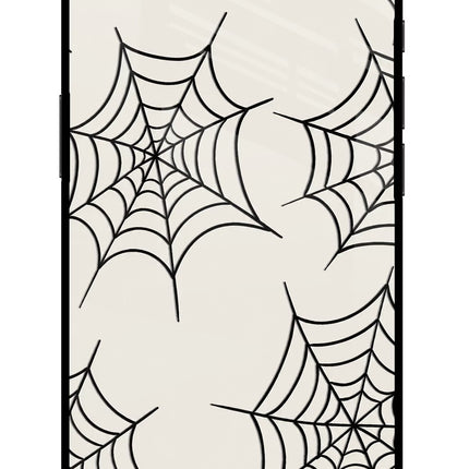 Spider Web iPhone 16e Glass Case Back Cover by Casekaro