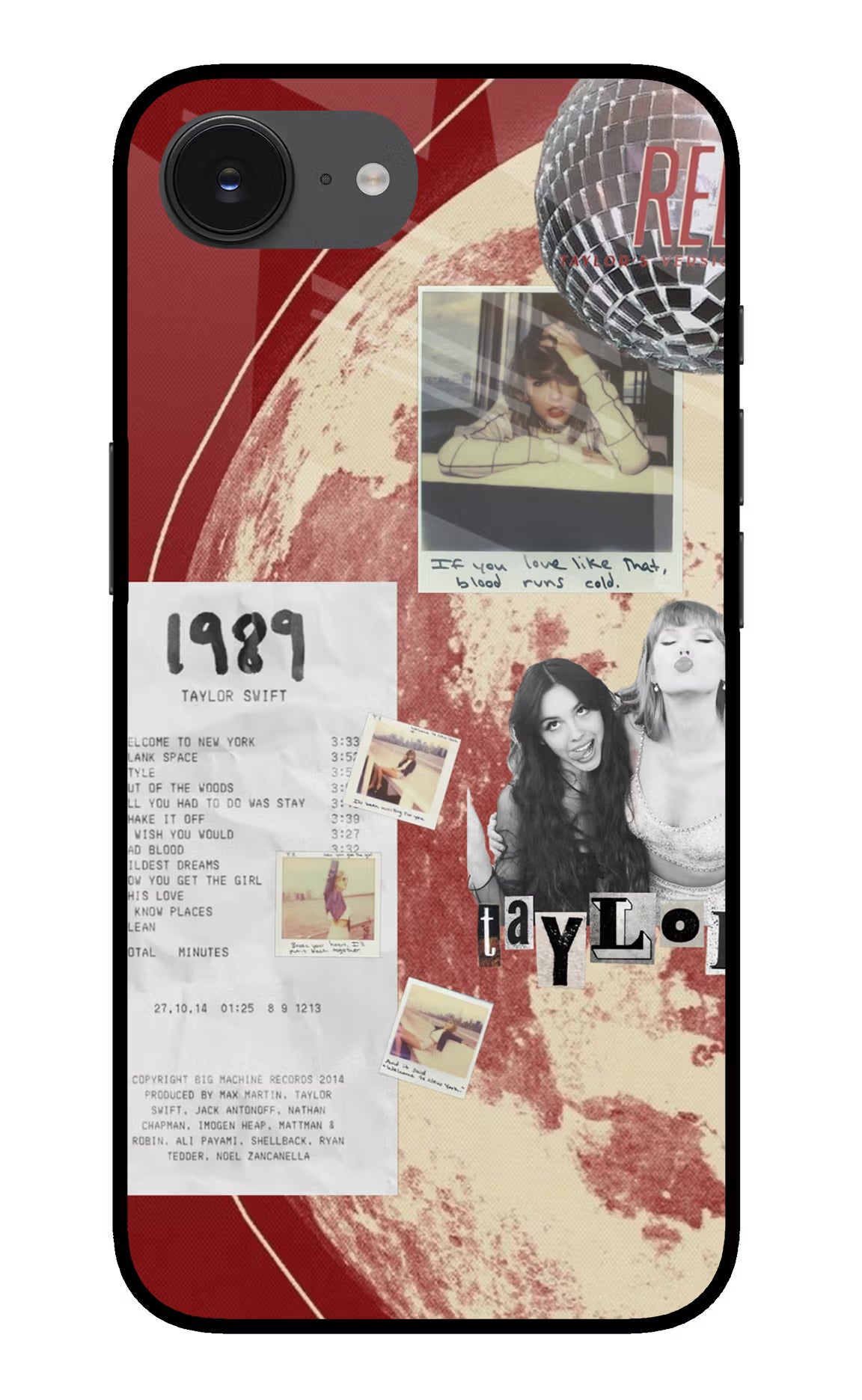 Taylor Swift iPhone 16e Glass Case